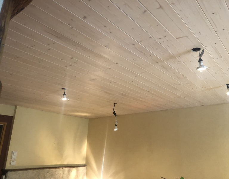 Renovation plafond bois 